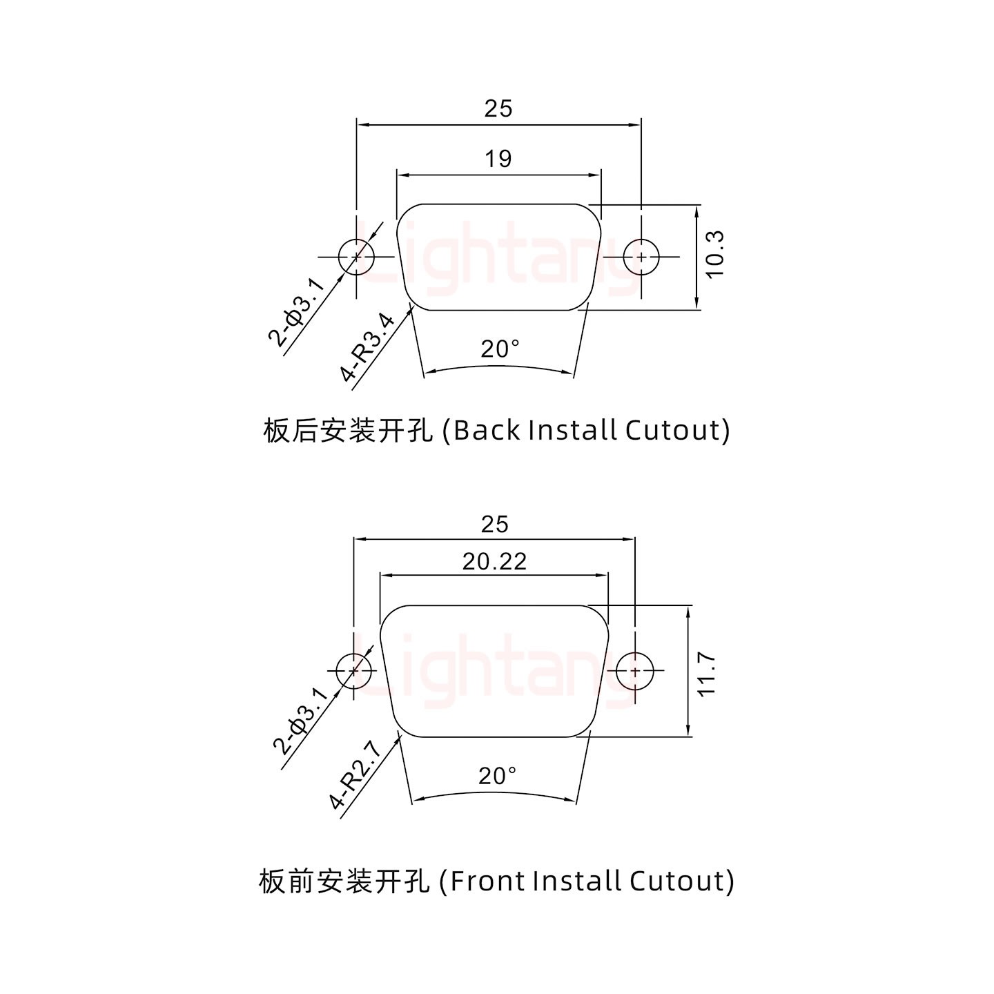 2W2母短體焊線(xiàn)/光孔/大電流10A