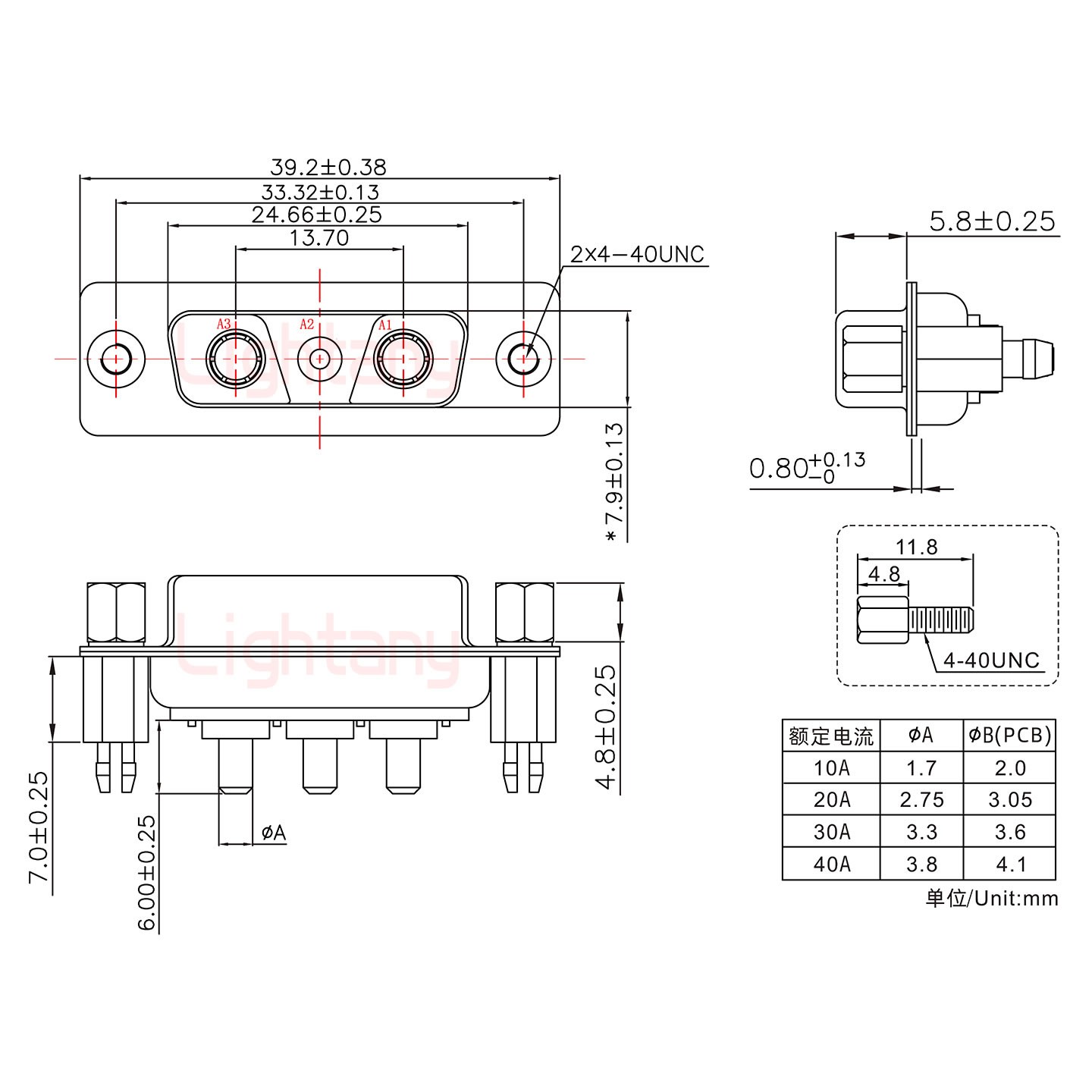 3V3母PCB直插板/鉚魚叉7.0/大電流20A