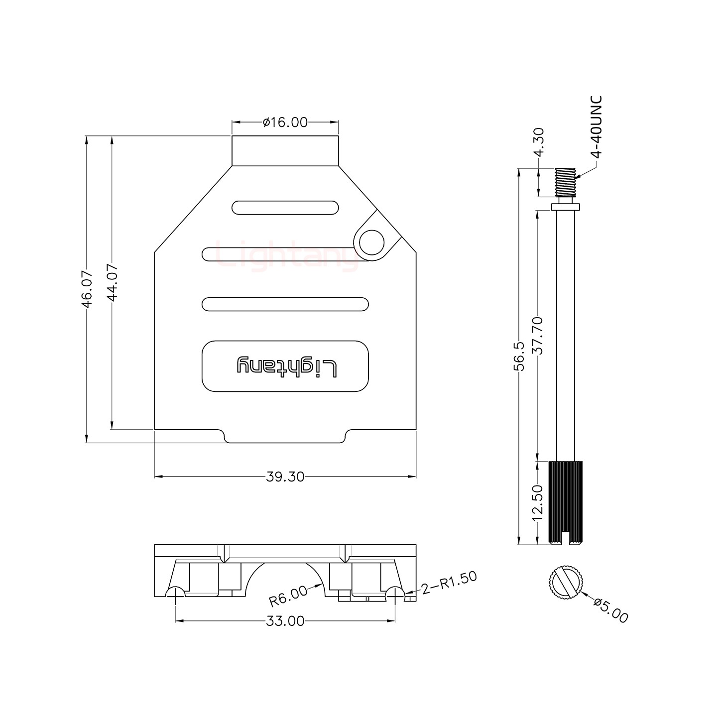 7W2公焊線式50歐姆+15P金屬外殼1664直出線4~12mm