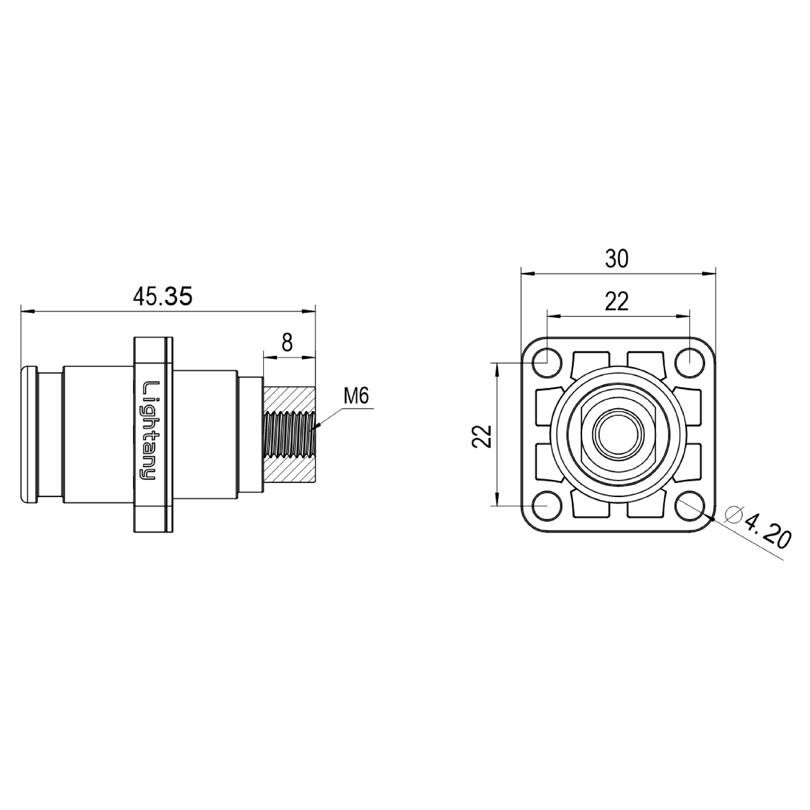 LTC08SI-M1BL內(nèi)螺紋插座 120/150/200A 黑色