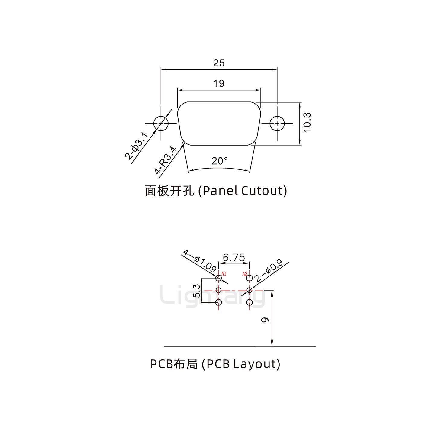 防水2W2公彎插板/鎖螺絲/射頻同軸50歐姆