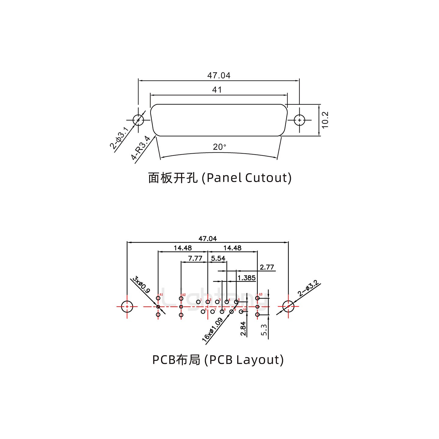 防水13W3公直插板/鉚魚叉/鎖螺絲/射頻同軸50歐姆