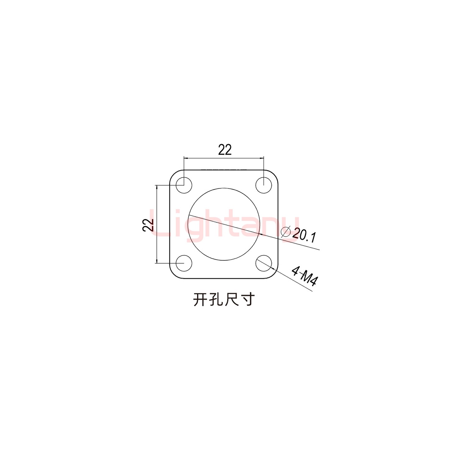 LTC1020SI-M1BL內螺紋穿墻插座 100/150/200A 黑色