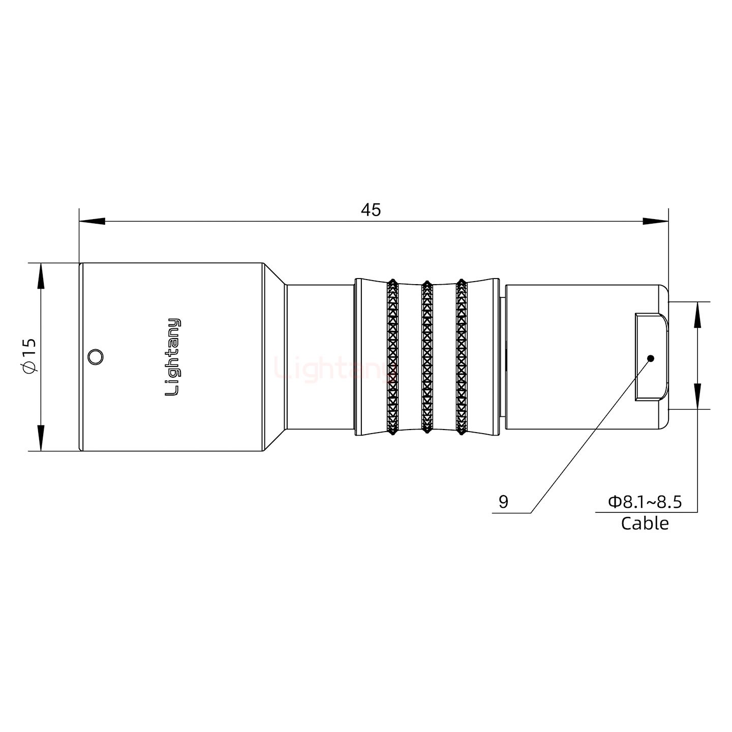 FHG.1K.006.CLAK85推拉自鎖彎式插頭