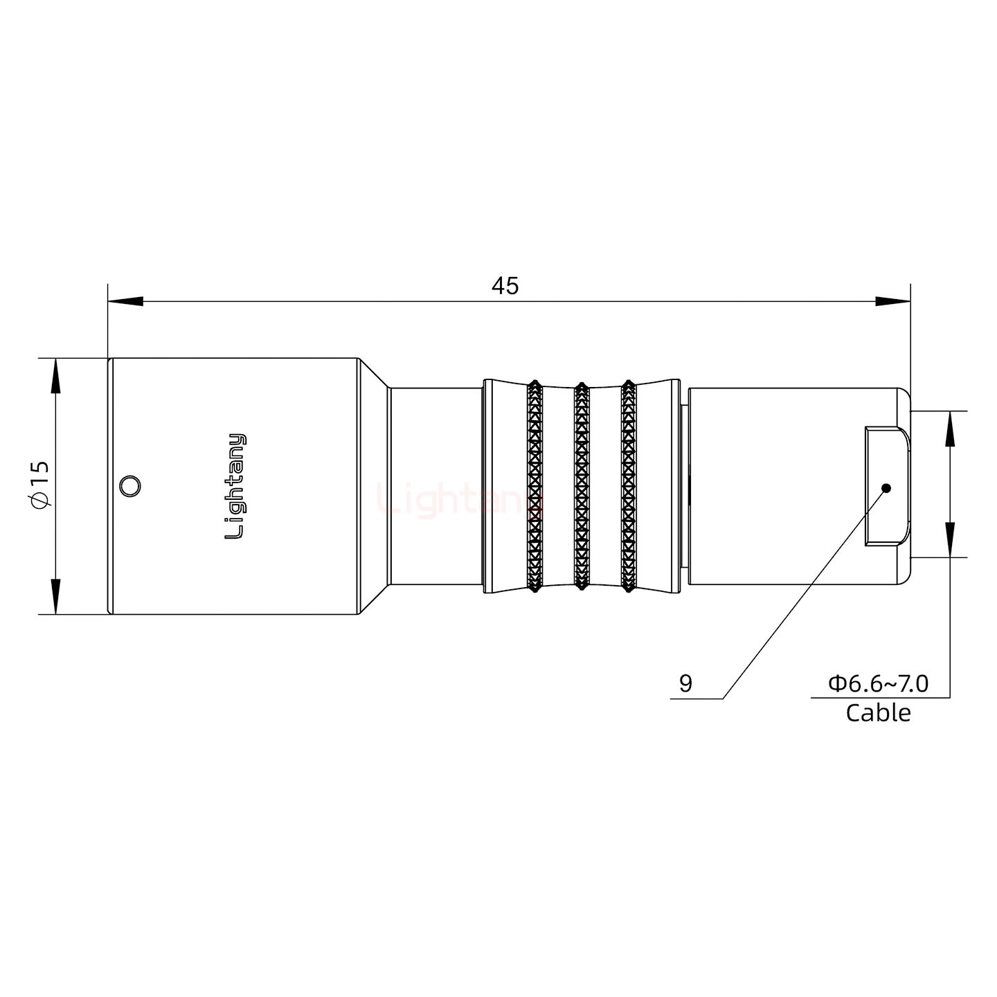 FHG.1K.007.CLAK70推拉自鎖彎式插頭